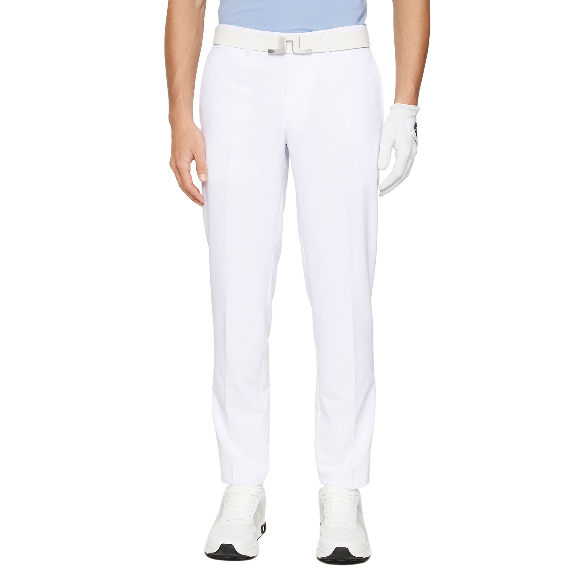 J.Lindeberg Golf Elof Trousers SS25 - White 0000 - GMPA12991