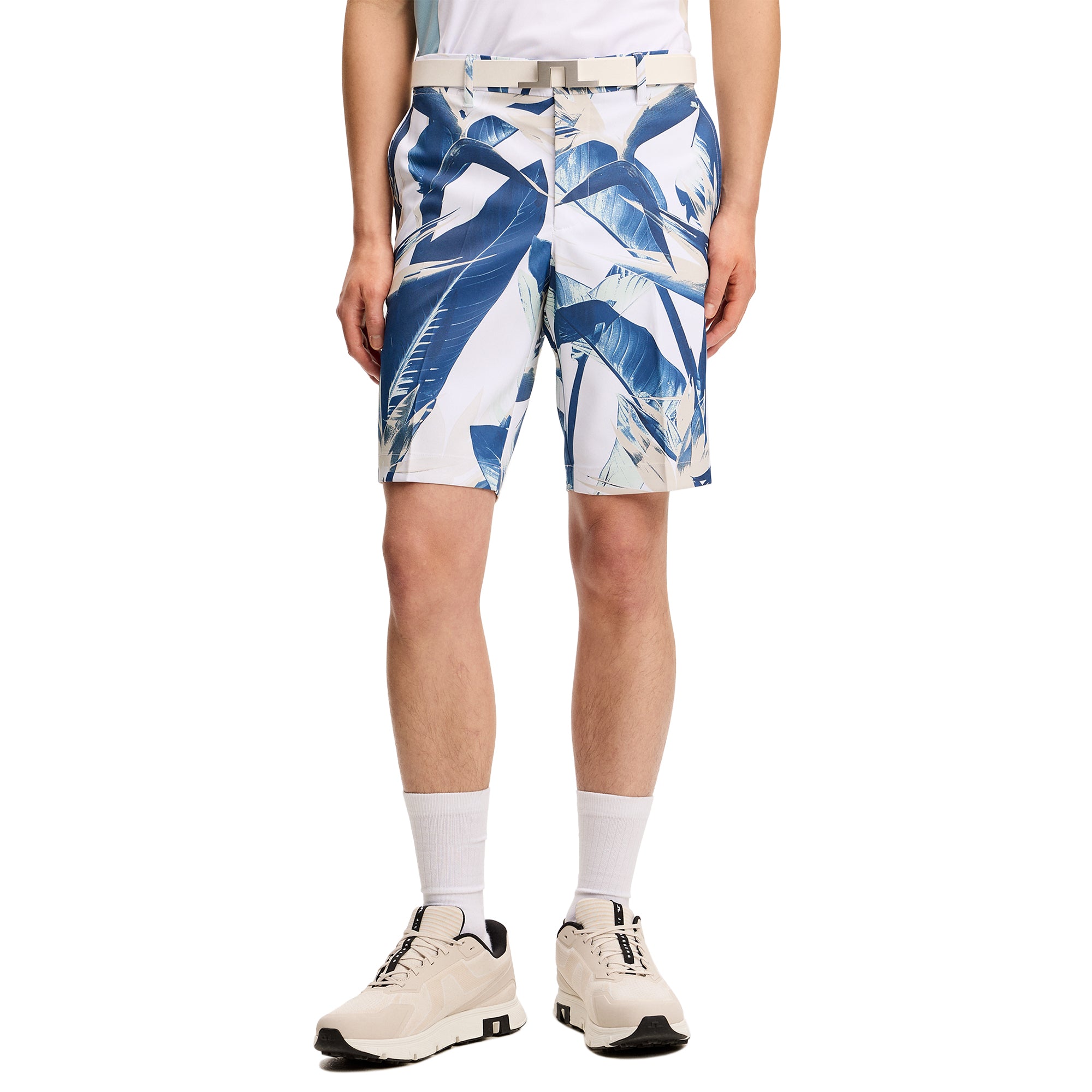 J.Lindeberg Golf Eloy Print Shorts SS26 - Oak Flamingo S228