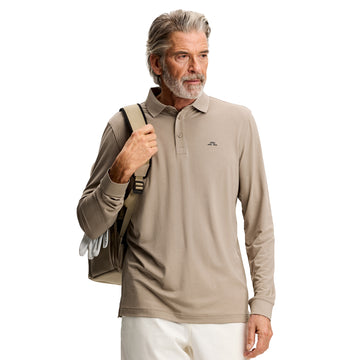 J.Lindeberg Golf Florian Long Sleeve Polo Shirt