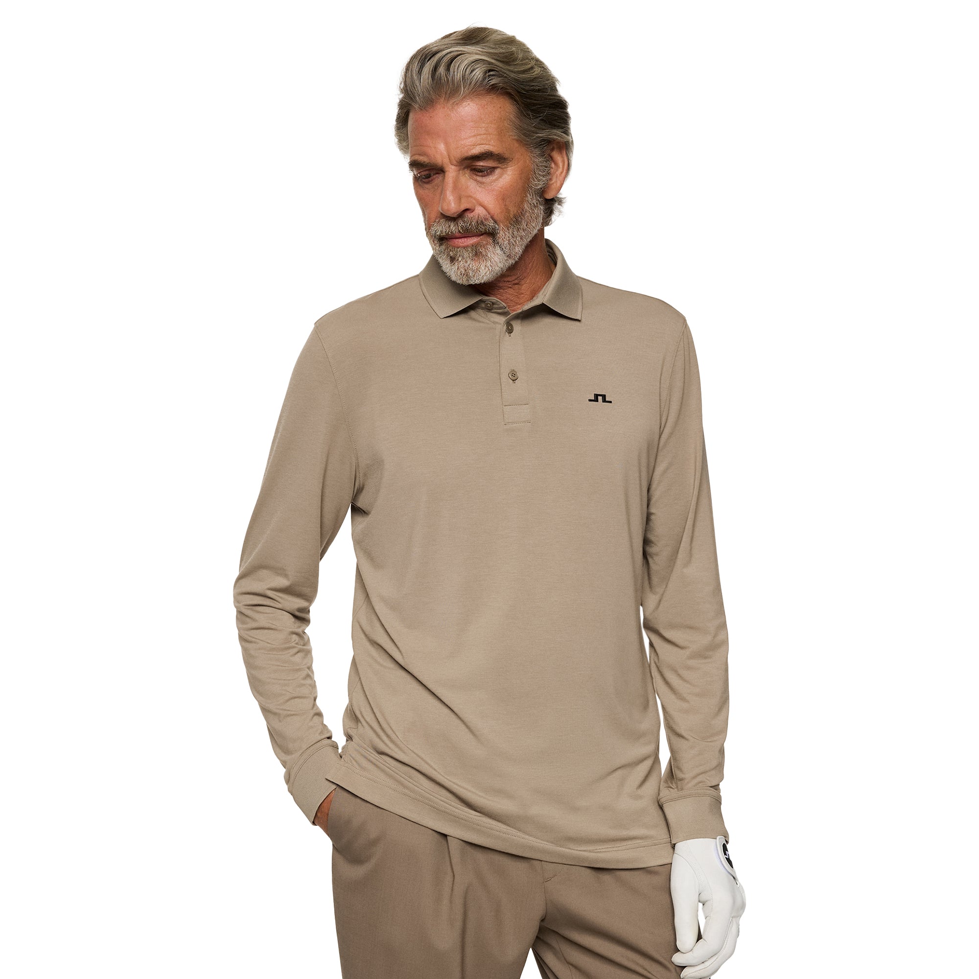 J.Lindeberg Golf Florian Long Sleeve Polo Shirt WH25