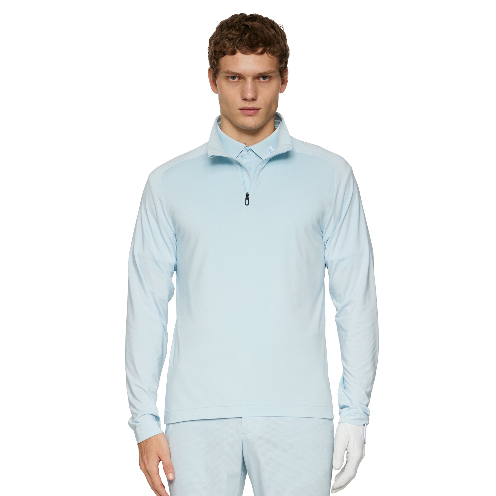 J.Lindeberg Golf Harry 1/4 Zip Mid Layer SH25 - Winter Sky