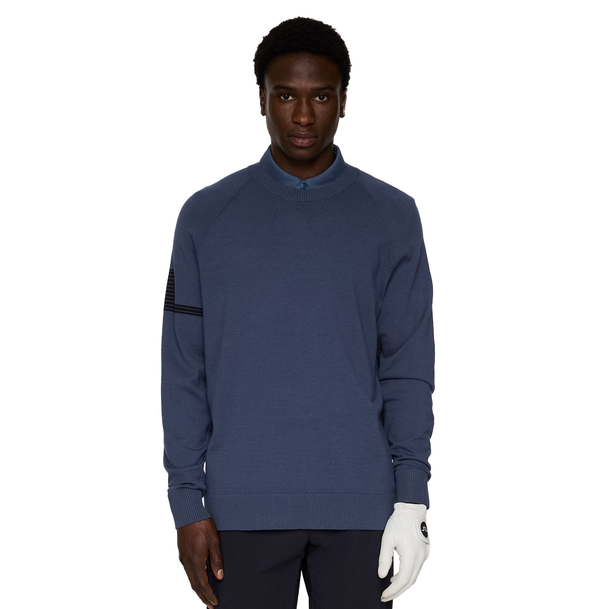 J.Lindeberg Golf Heath Knitted Sweater FW25 - Moonbeam U029