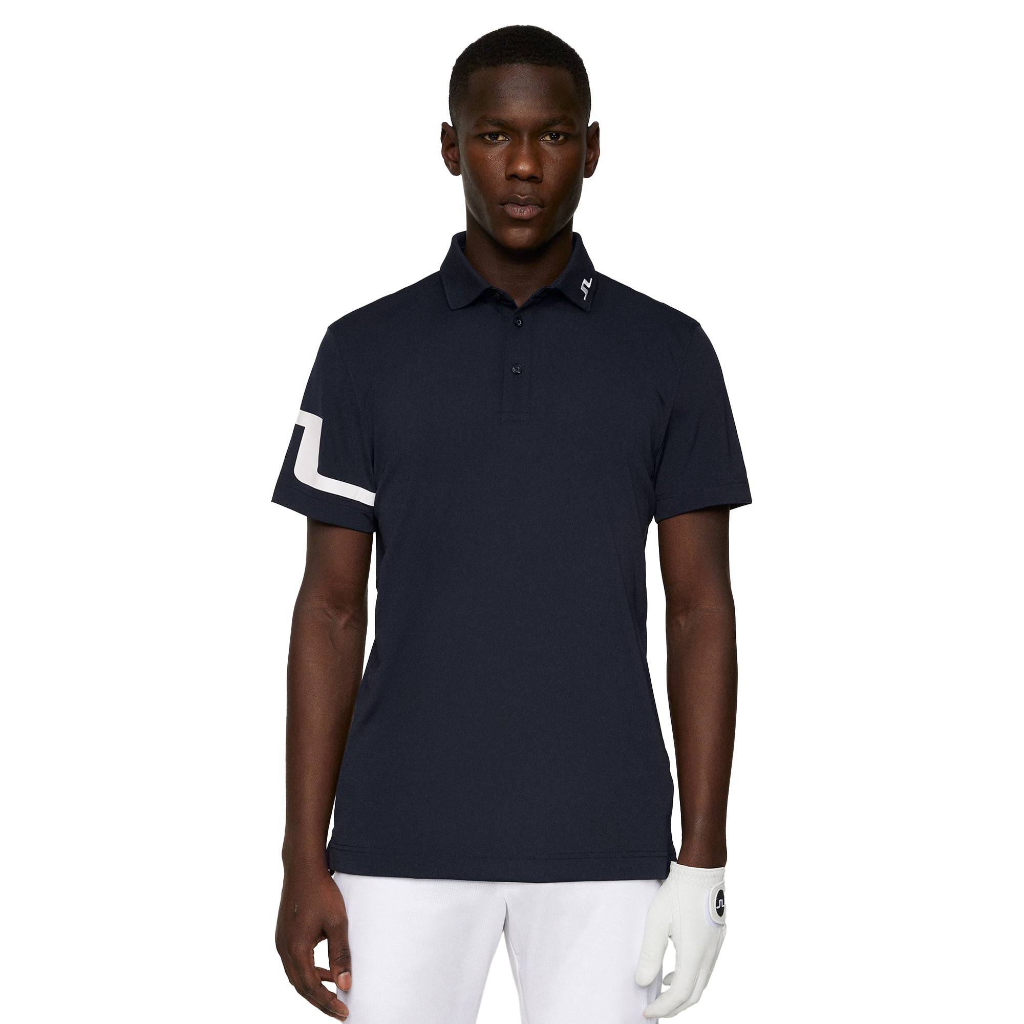 J.Lindeberg Golf Heath Polo Shirt - Black 9999 - GMJT06335-9999