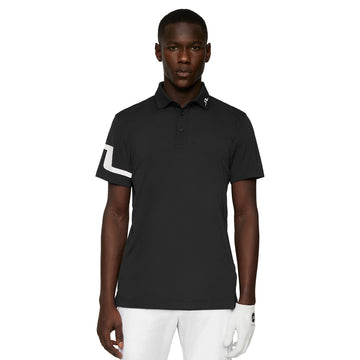 J.Lindeberg Golf Heath Polo Shirt Black 9999