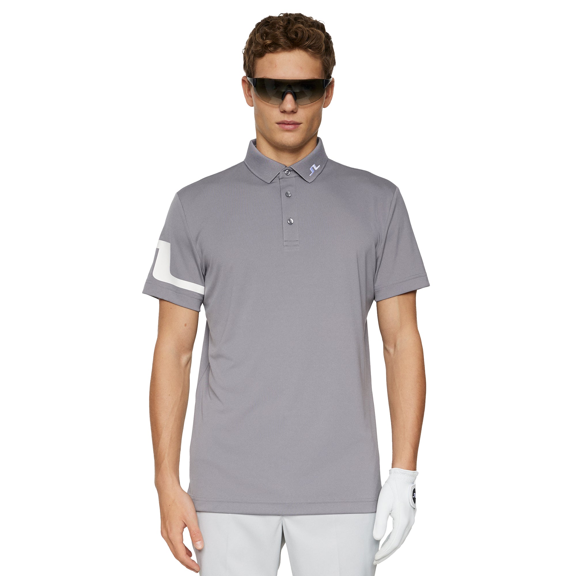 J.Lindeberg Golf Heath Polo Shirt SS25 - Night Owl U244