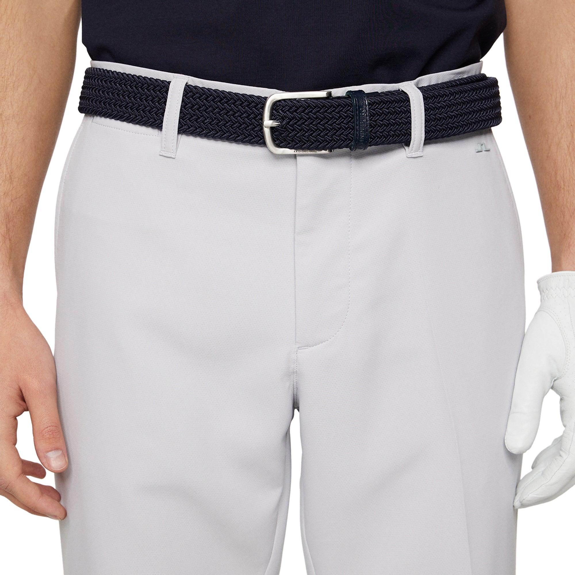 J.Lindeberg Golf Heath Trousers SS25 Light Grey Melange U199