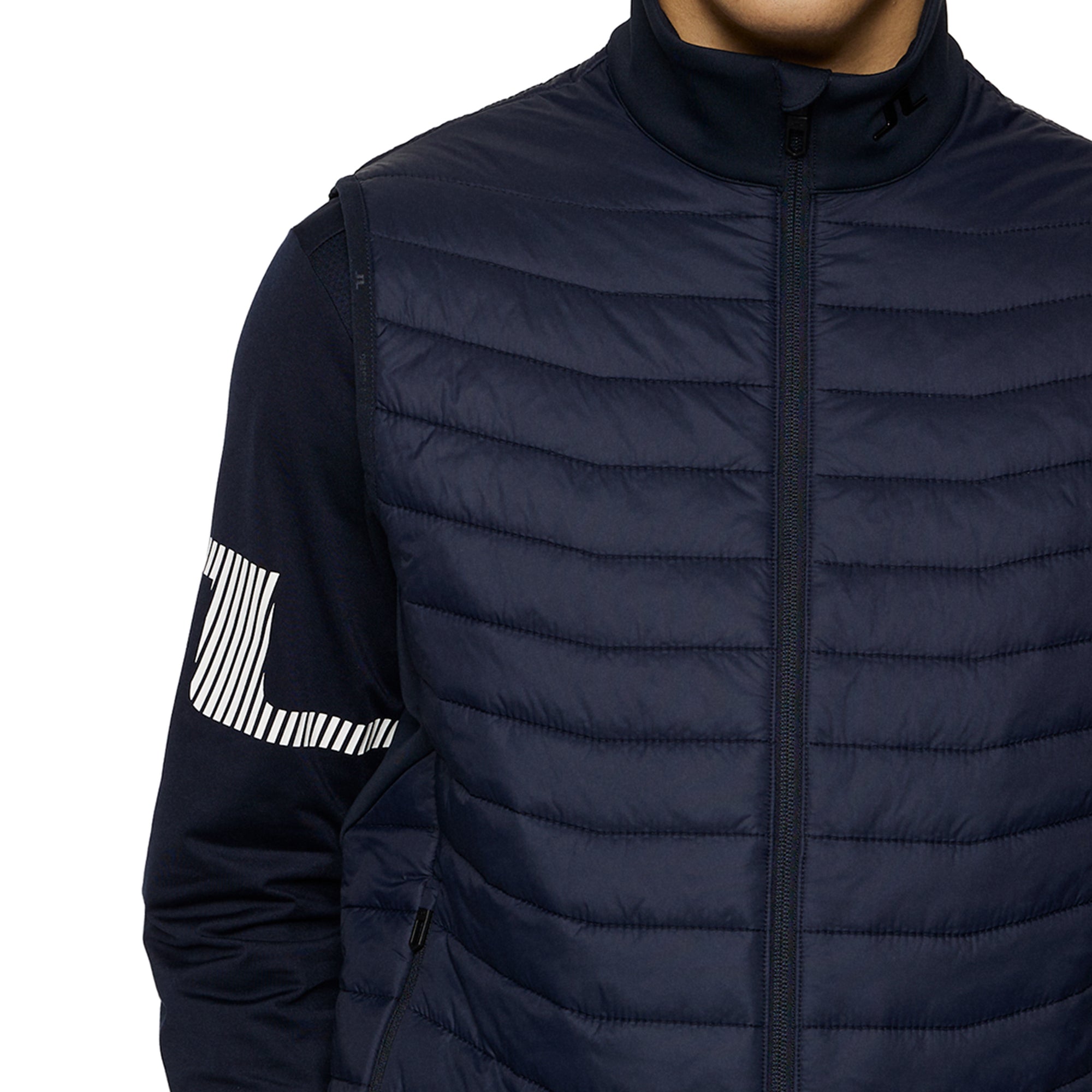 J.Lindeberg Golf Holden Quilt Hybrid Vest SS25 JL Navy 6855