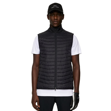 J.Lindeberg Golf Holden Quilt Hybrid Vest SS25 Black 9999