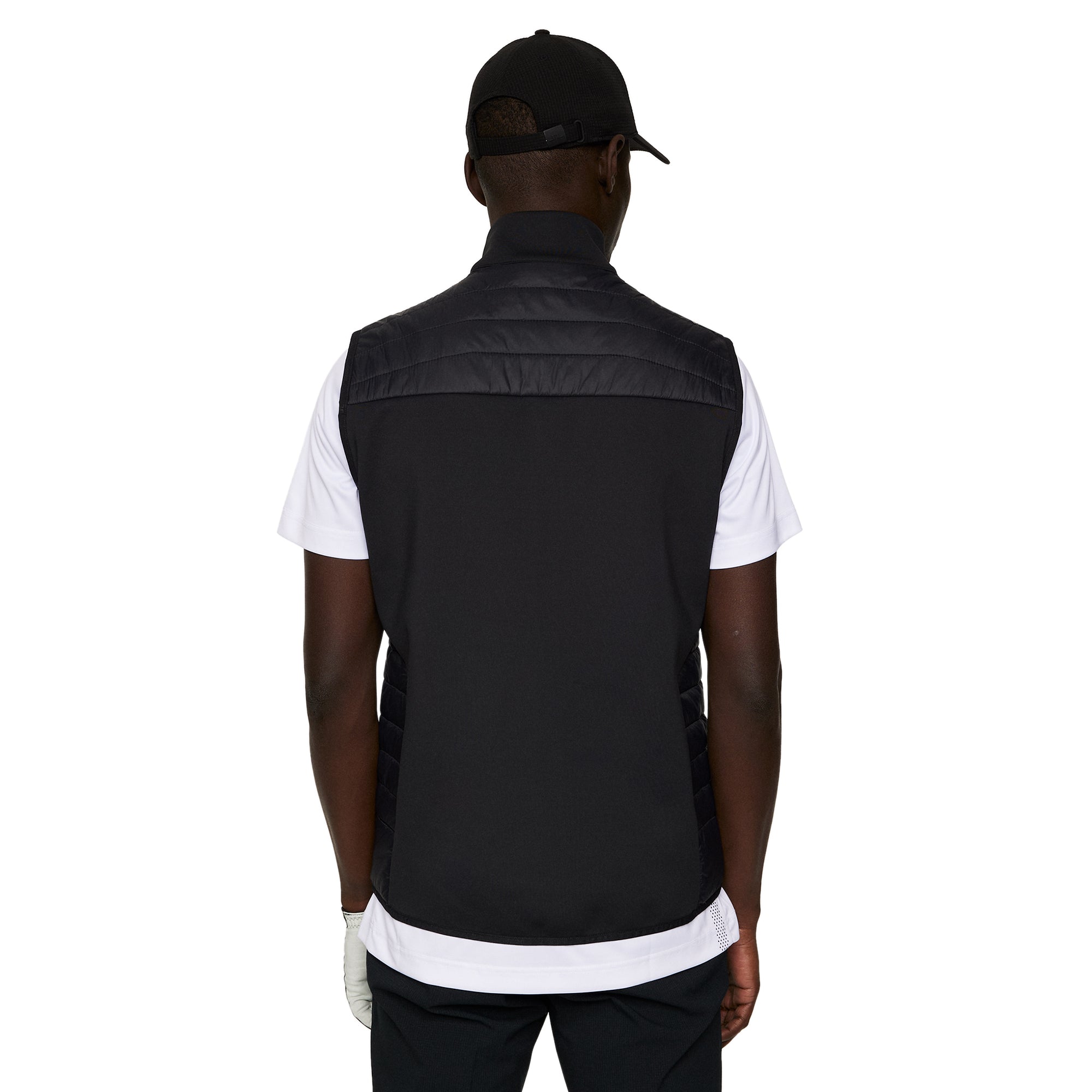 J.Lindeberg Golf Holden Quilt Hybrid Vest SS25 Black 9999