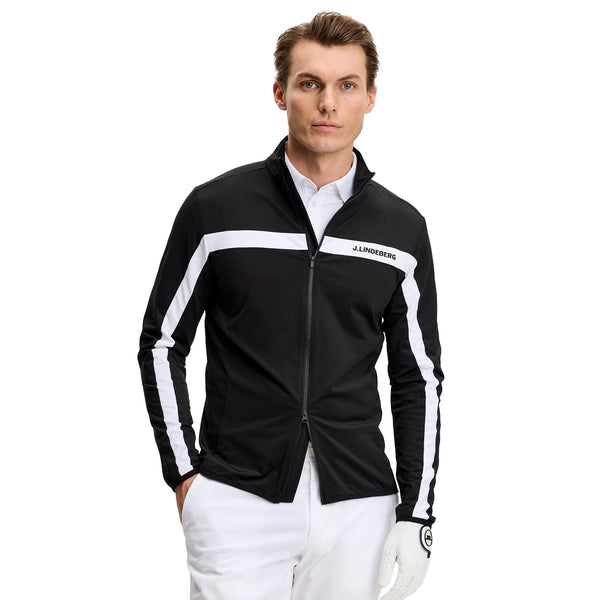 J.Lindeberg Golf Jarvis Mid Layer Jacket - Black 9999 - GMJS16984