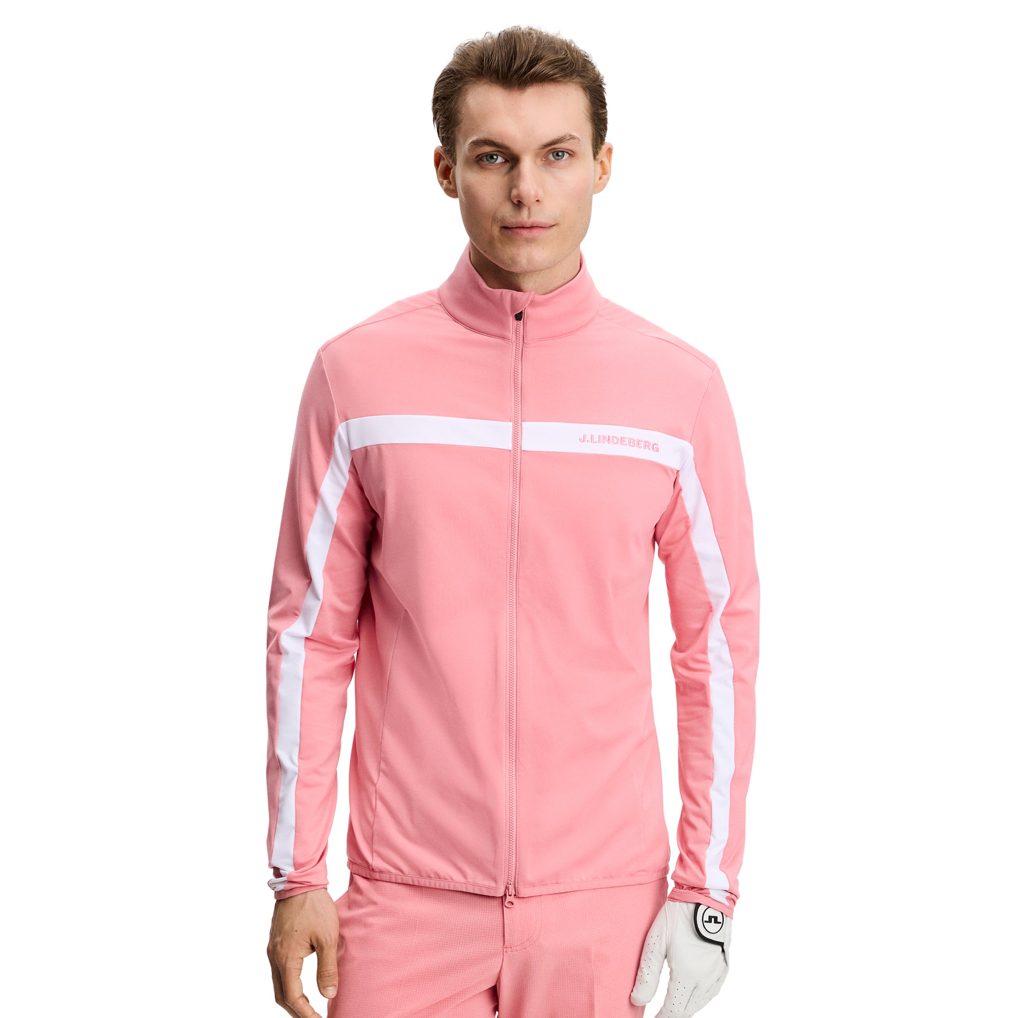 J.Lindeberg Golf Jarvis Mid Layer Jacket SS26 - Flamingo S226