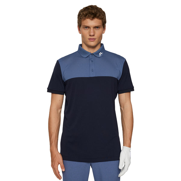J.Lindeberg Golf Jeff Polo Shirt FW25 - JL Navy 6855 - GMJT13042