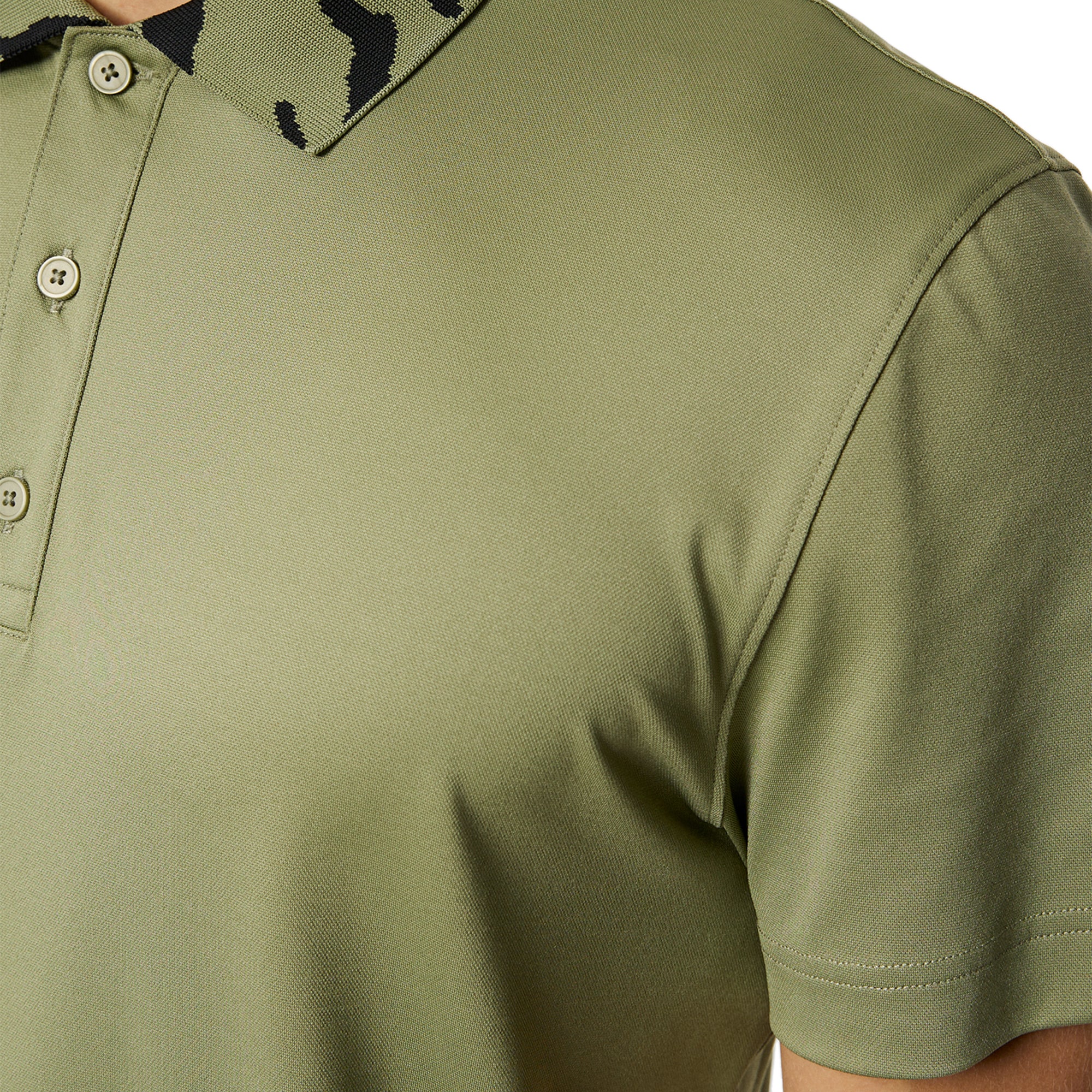 J.Lindeberg Golf Karter Polo Shirt SS25 Oil Green M311