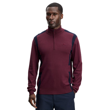 J.Lindeberg Golf Kendrick Knitted Zip Neck Sweater
