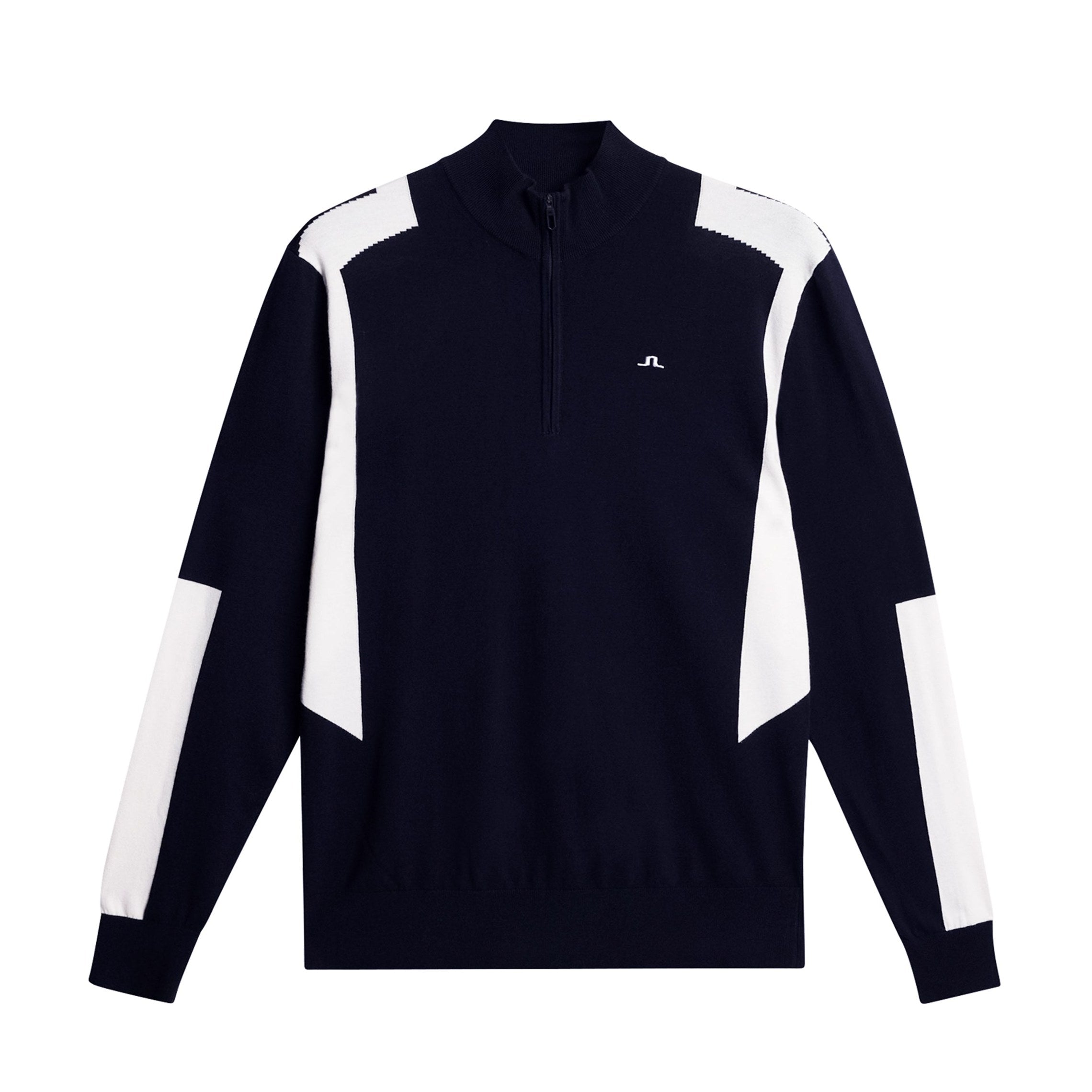 J.Lindeberg Golf Kendrick Knitted Zip Neck Sweater SS25 - JL Navy