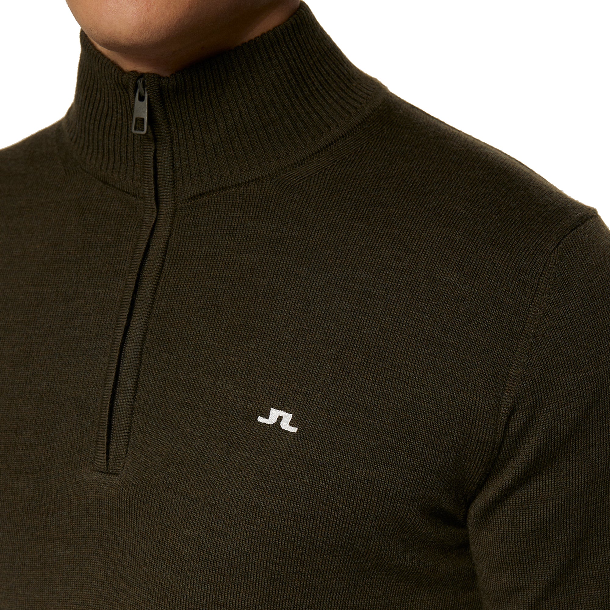 J.Lindeberg Golf Kian Knitted Zip Neck Sweater FW25