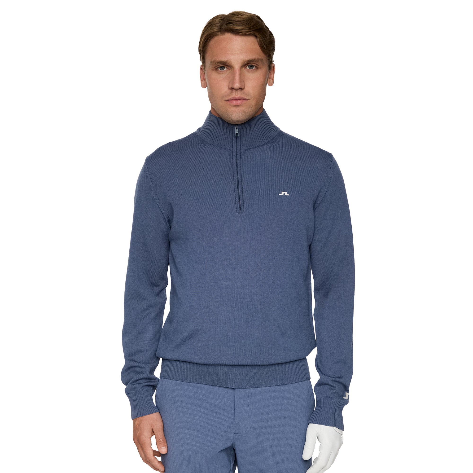 J.Lindeberg Golf Kian Knitted Zip Neck Sweater FW25