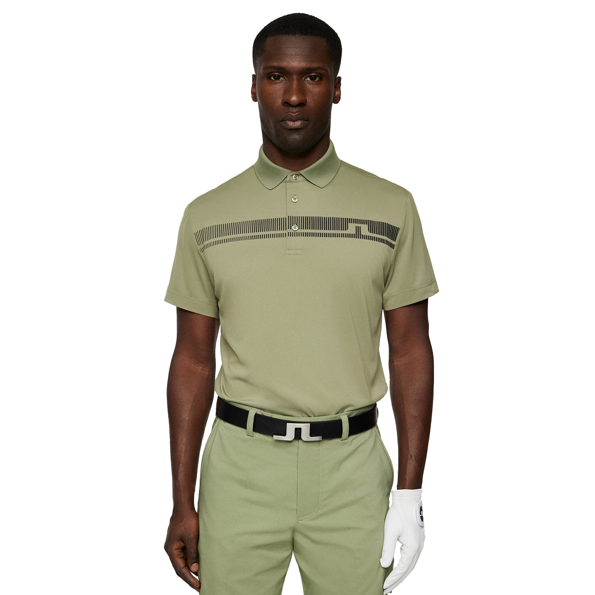 J.Lindeberg Golf Klas Polo Shirt SS25 Oil Green M311