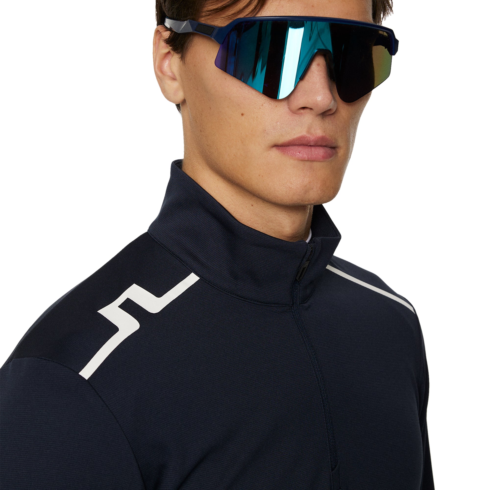 J.Lindeberg Golf Leon Mid Layer SS25 JL Navy 6855