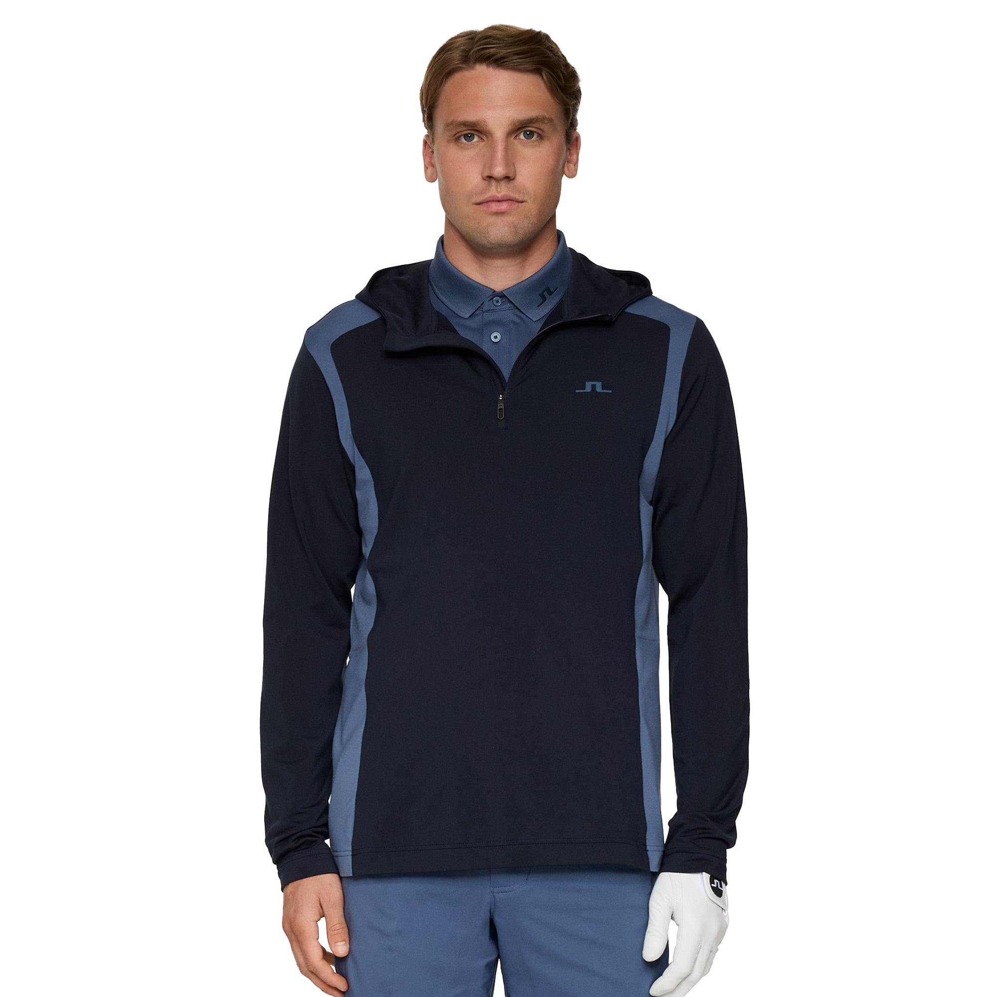 J.Lindeberg Golf Lukas Zip Hoodie GMJS15315 Asphalt W015 | Function18