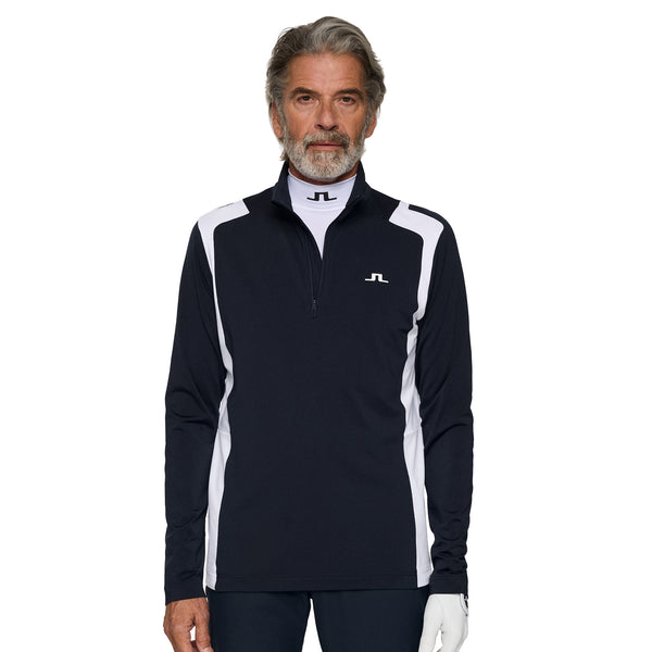 メンズウェア J.Lindeberg J.Lindeberg Golf Lukas Zip Mid Layer FW25 - JL Navy 6855
