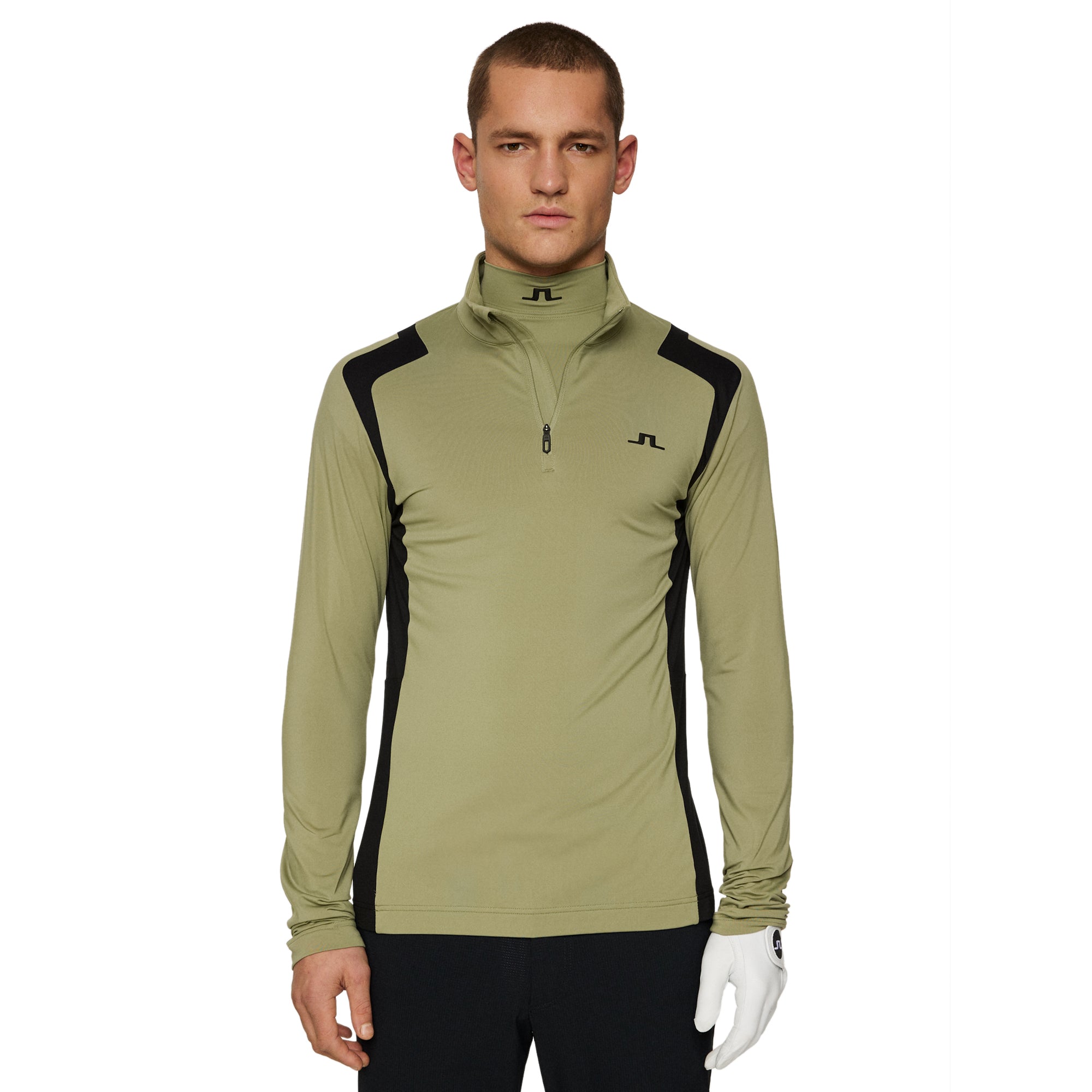 ☆新品☆J.LINDEBERG M(Lsize) J.Lindeberg Golf Lukas Zip Mid Layer SS25 - White 0000