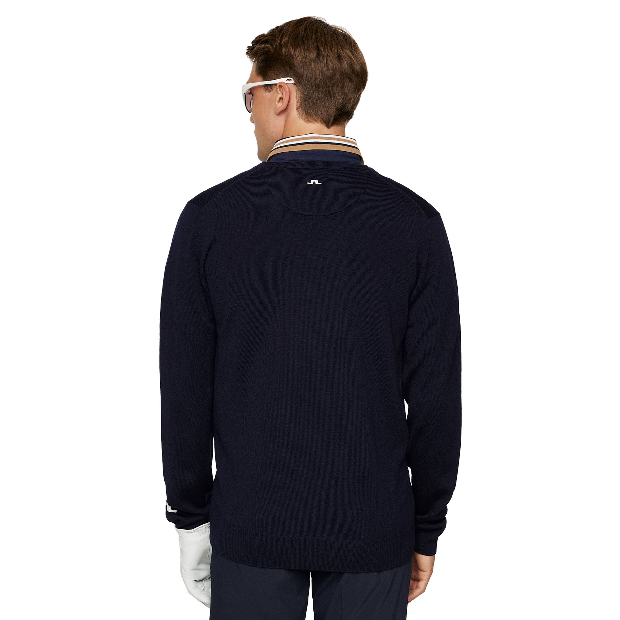 J.Lindeberg Golf Lymann Knitted Sweater SS25 JL Navy 6855