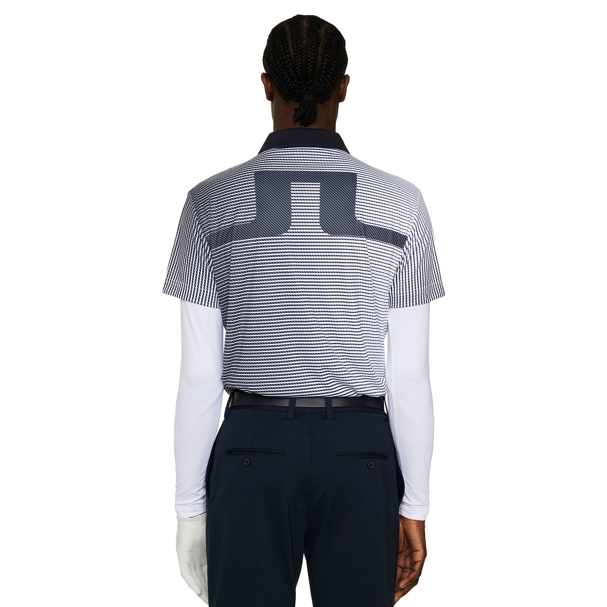 J.Lindeberg Golf Marvin Stripe Polo Shirt FW25