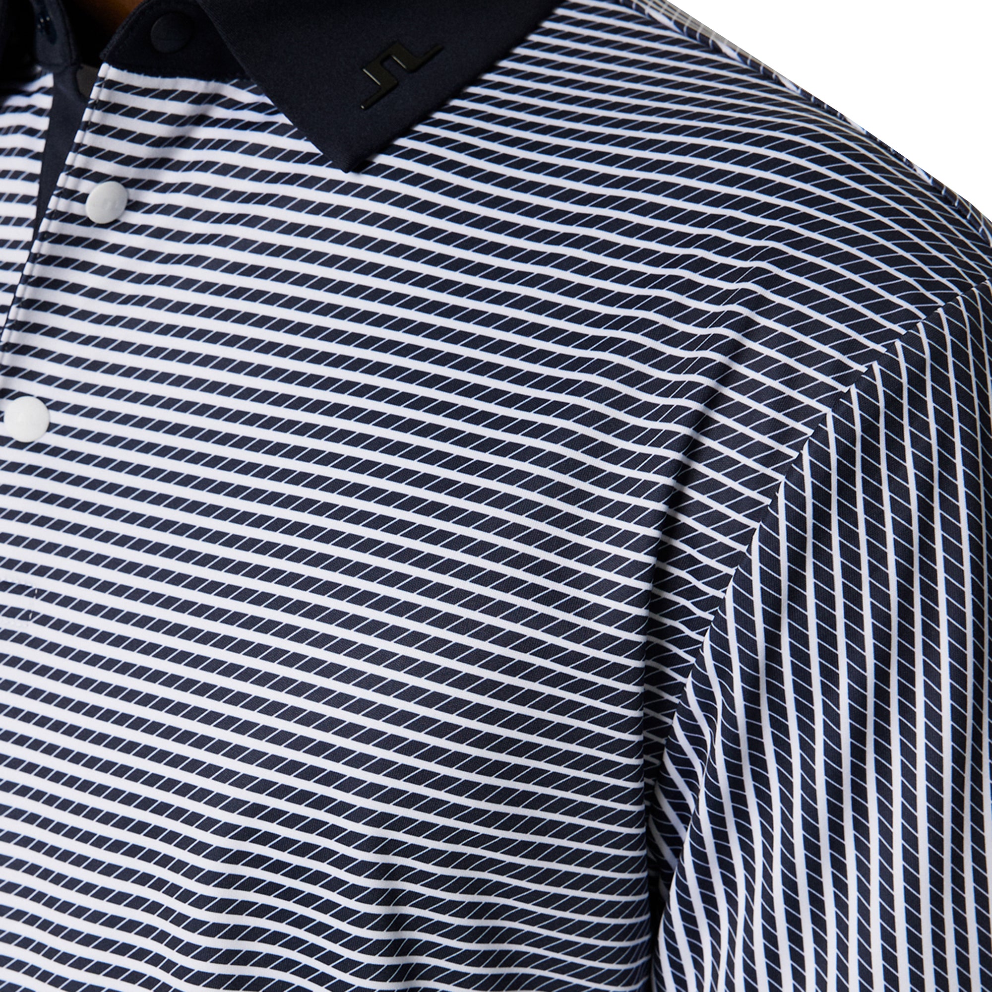 J.Lindeberg Golf Marvin Stripe Polo Shirt FW25