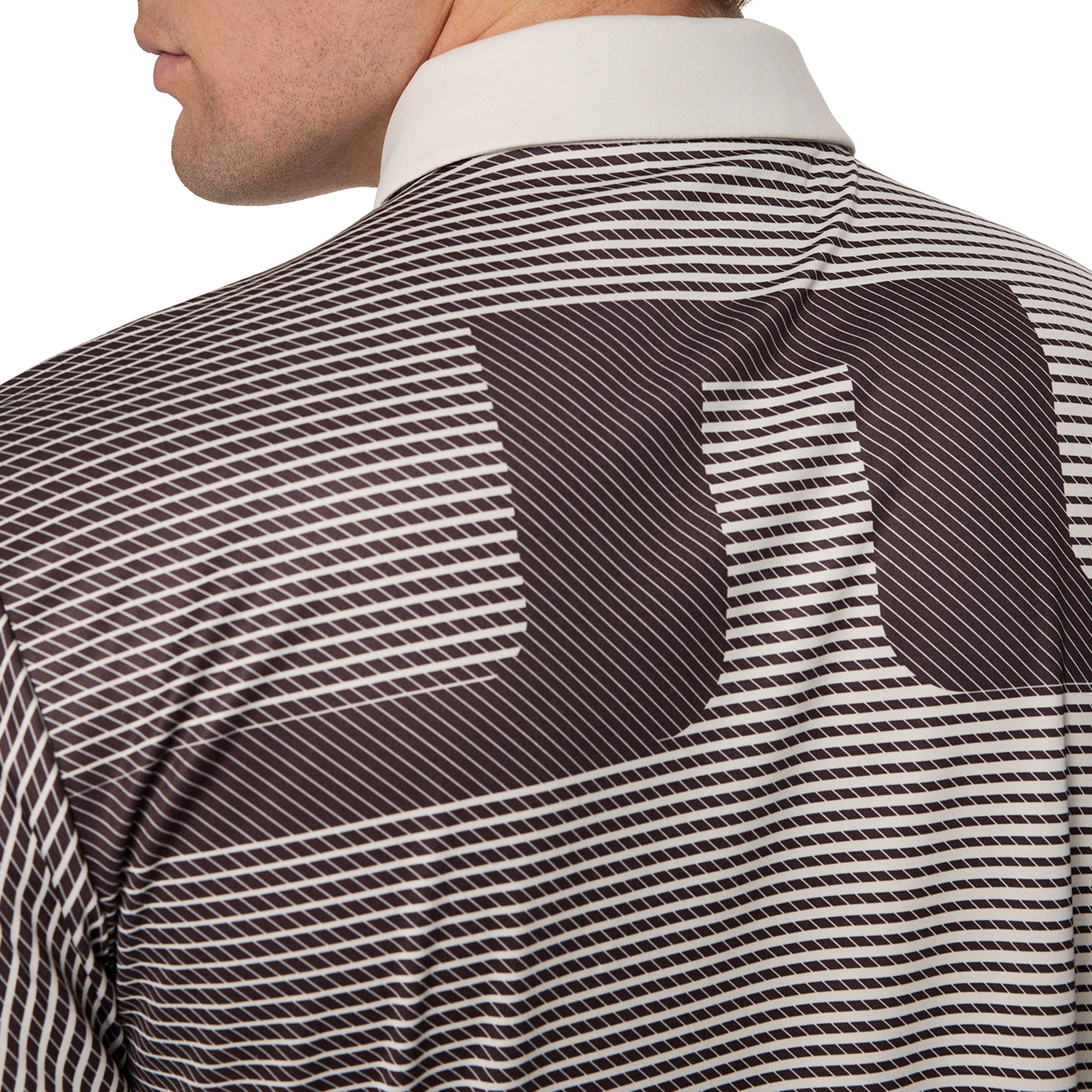 J.Lindeberg Golf Marvin Stripe Polo Shirt FW25
