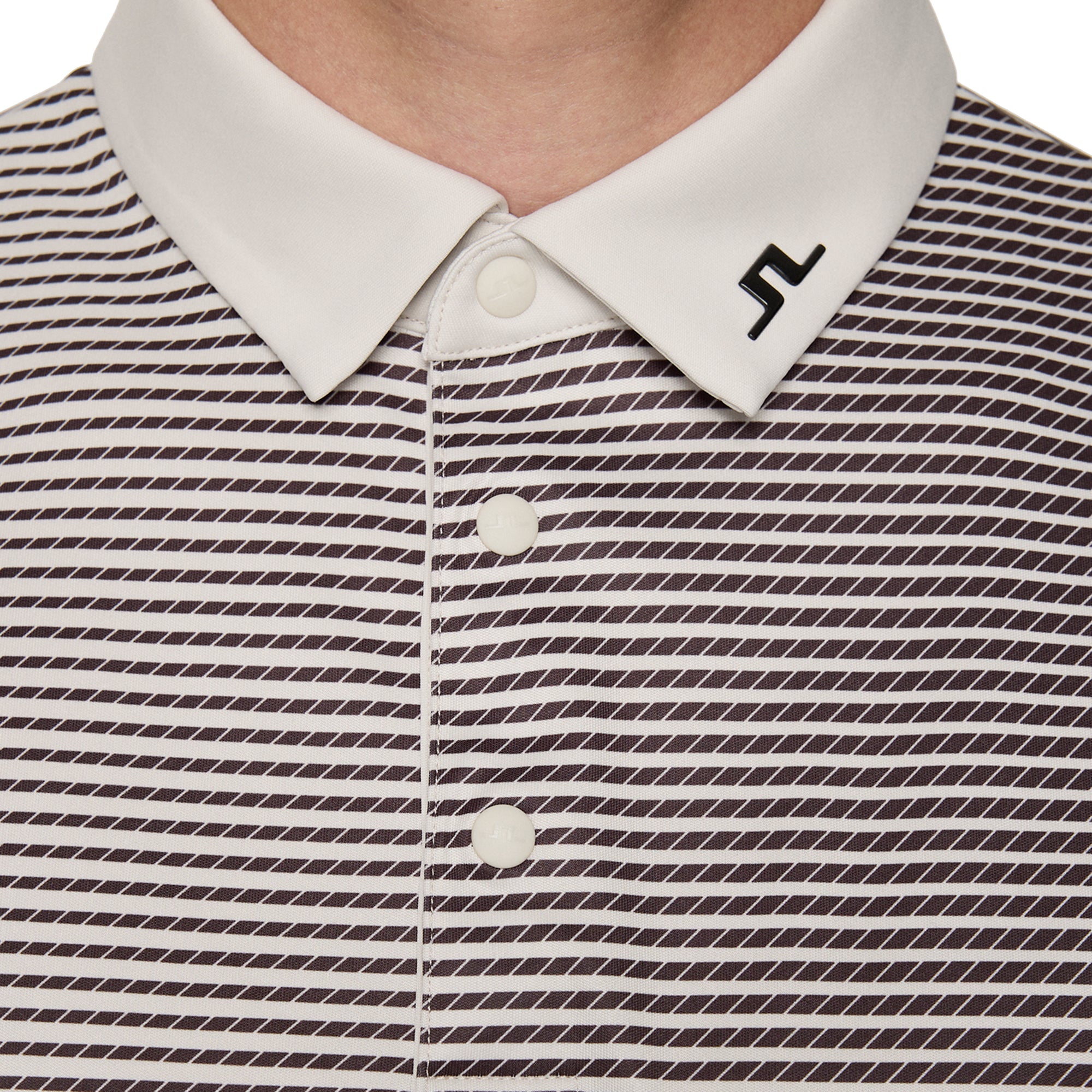 J.Lindeberg Golf Marvin Stripe Polo Shirt FW25