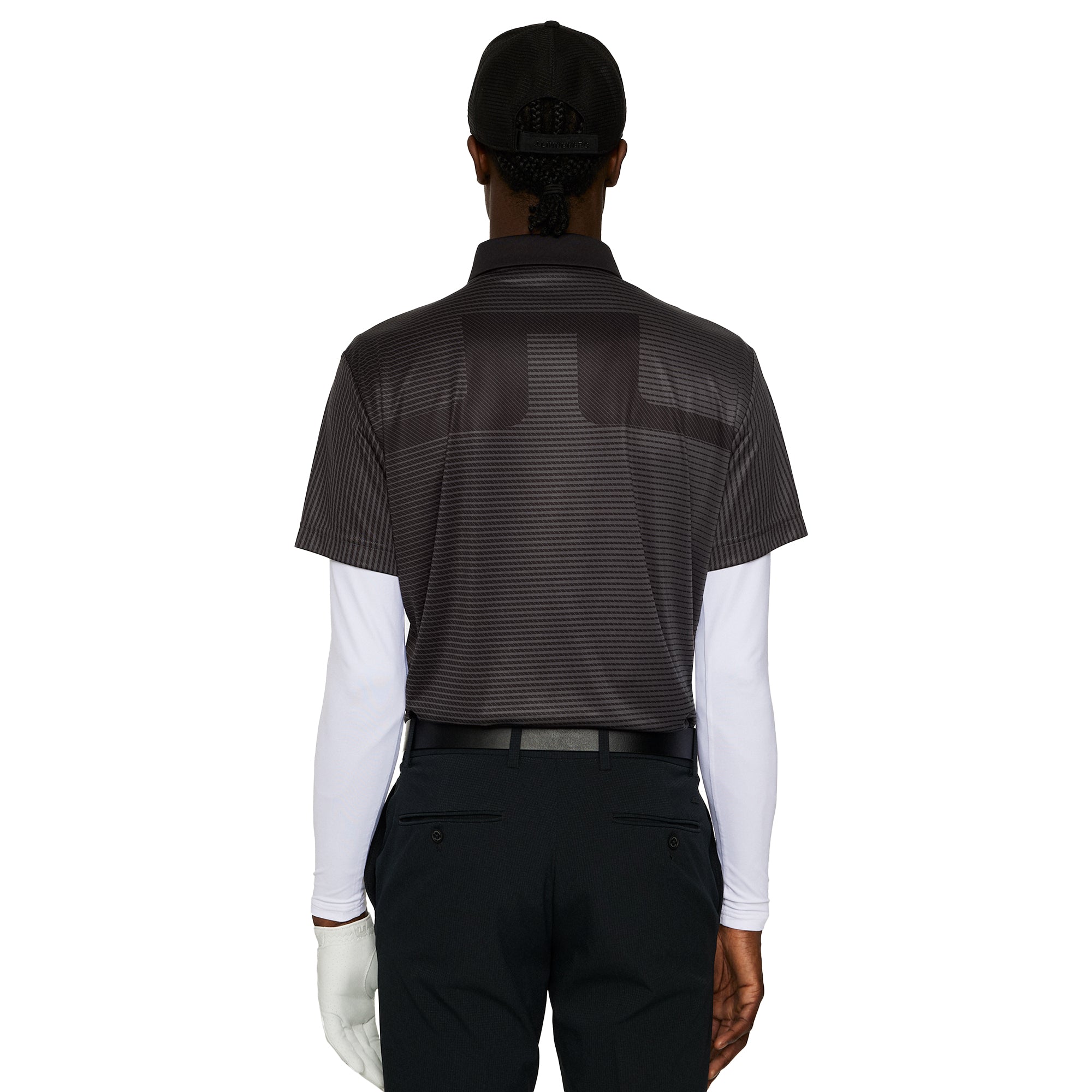 J.Lindeberg Golf Marvin Stripe Polo Shirt FW25