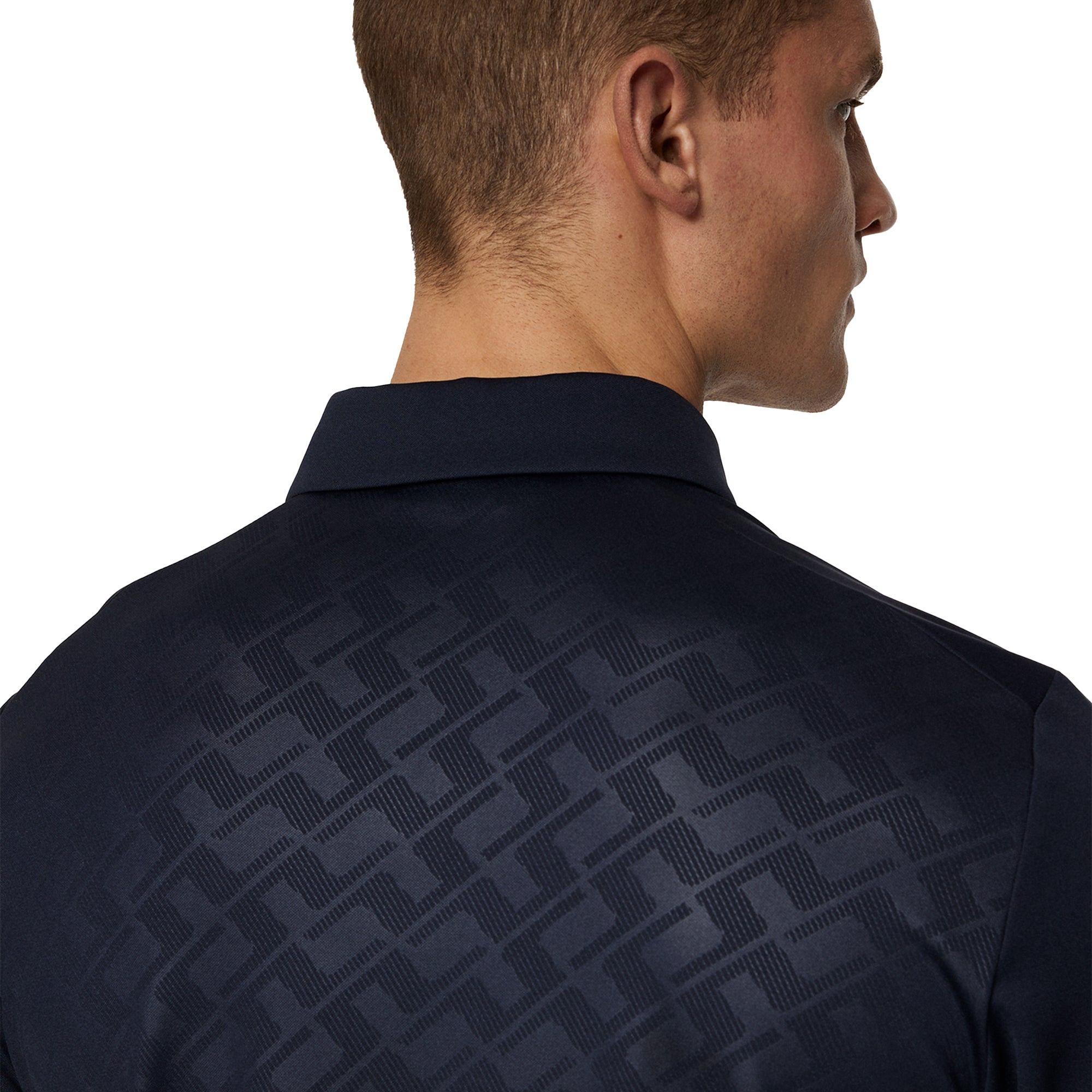 J.Lindeberg Golf Peat Polo Shirt SS25 JL Navy 6855