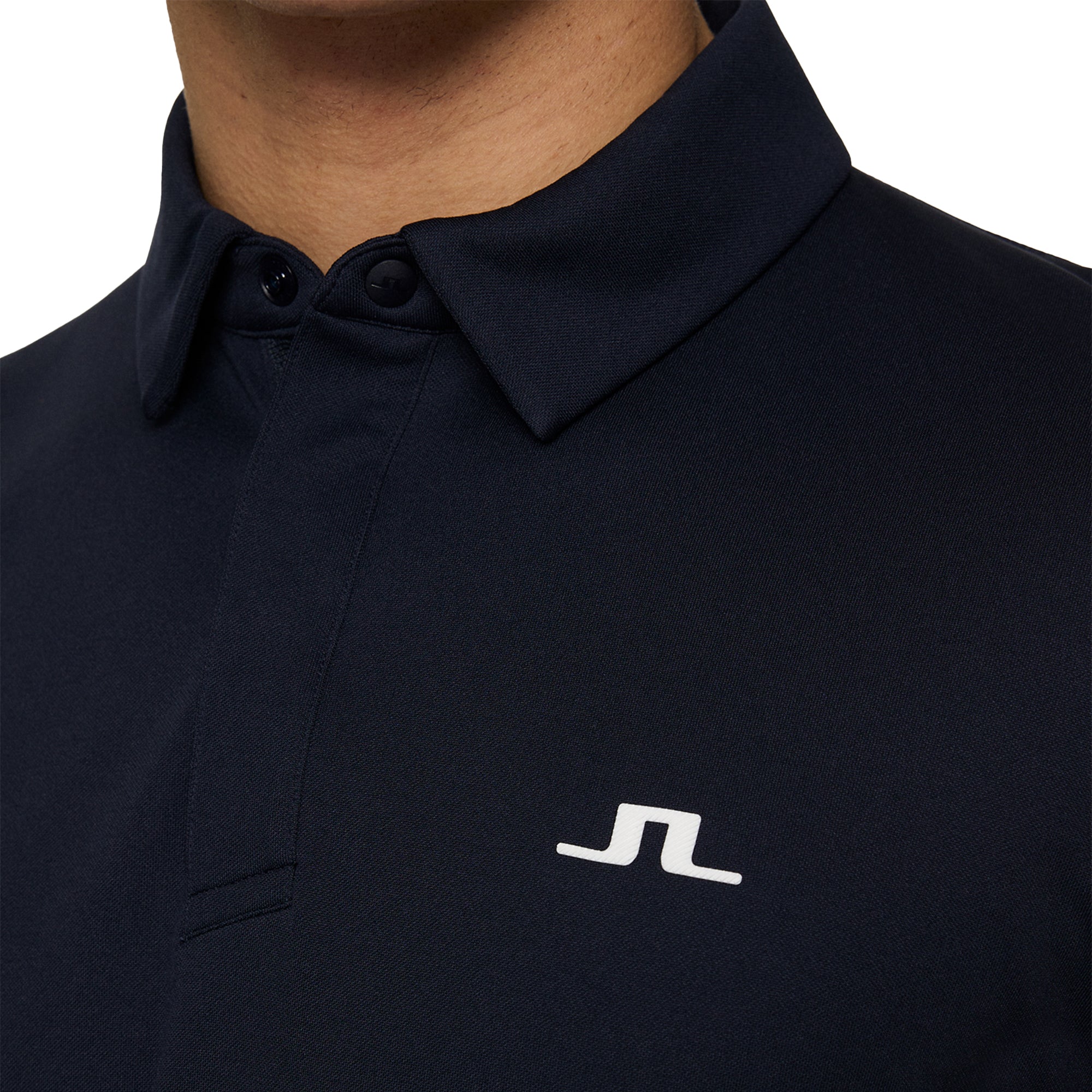 J.Lindeberg Golf Peat Polo Shirt SS25 JL Navy 6855