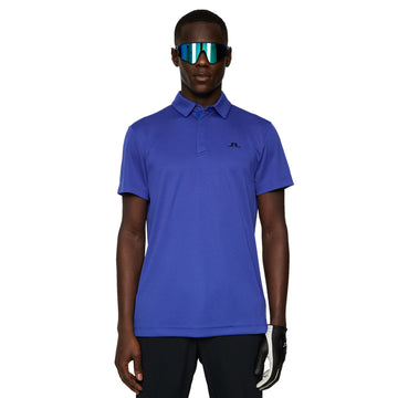 J.Lindeberg Golf Peat Polo Shirt SS25 Clematis Blue O356