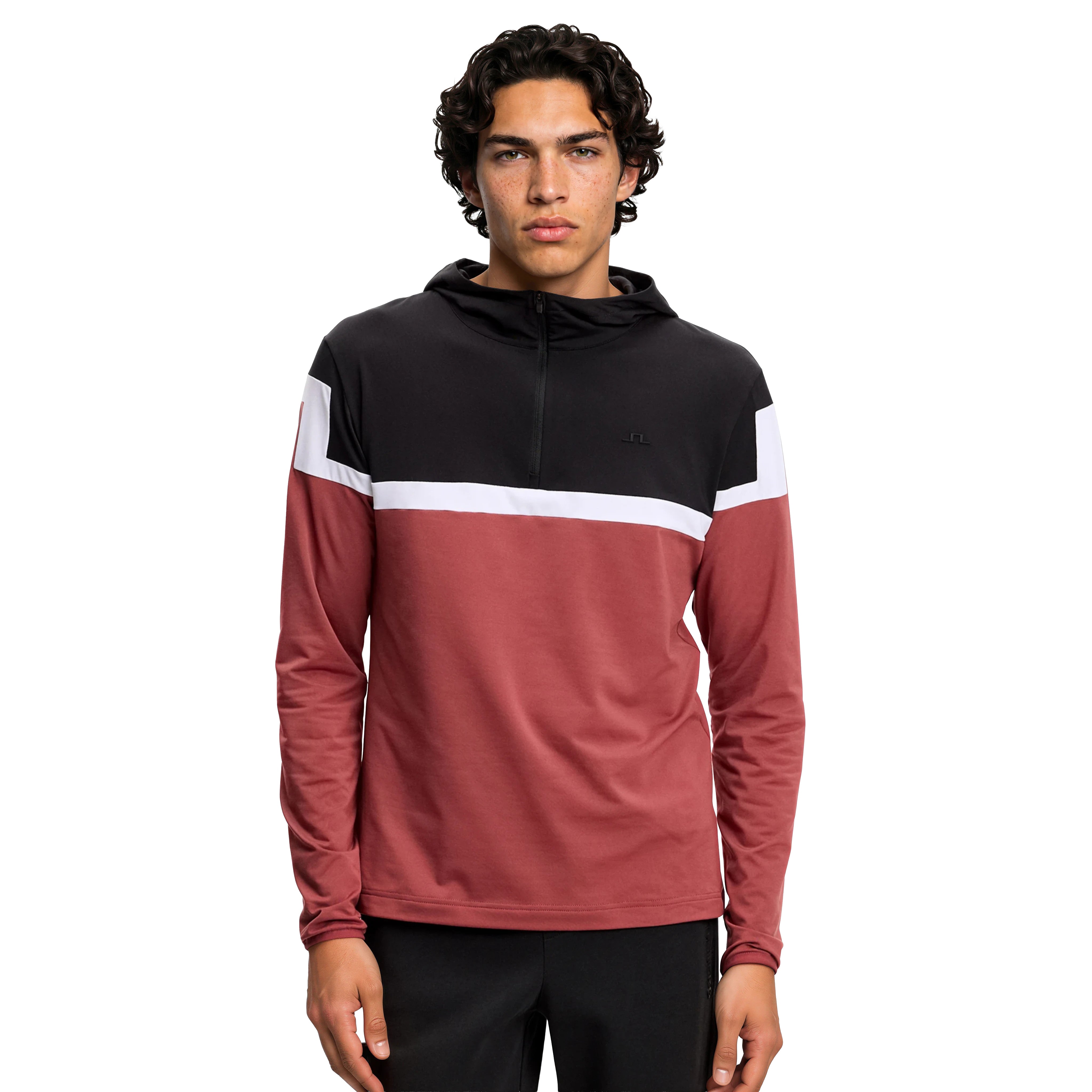 J.Lindeberg Golf Sole Zip Hoodie - JL Navy 6855 - GMJS14703-6855