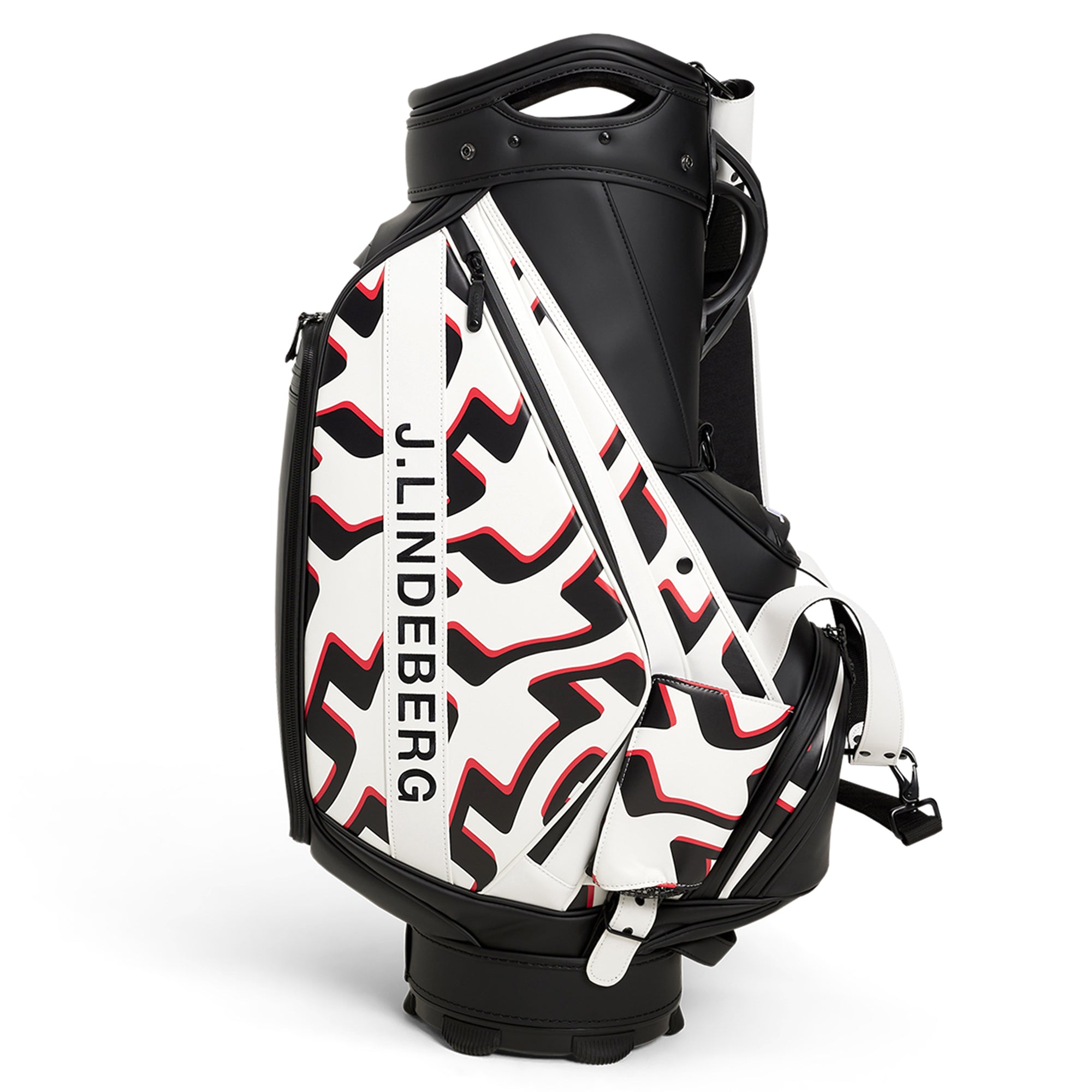 J.Lindeberg Golf Staff Bag GMAC09139 Bridge Wave White A038