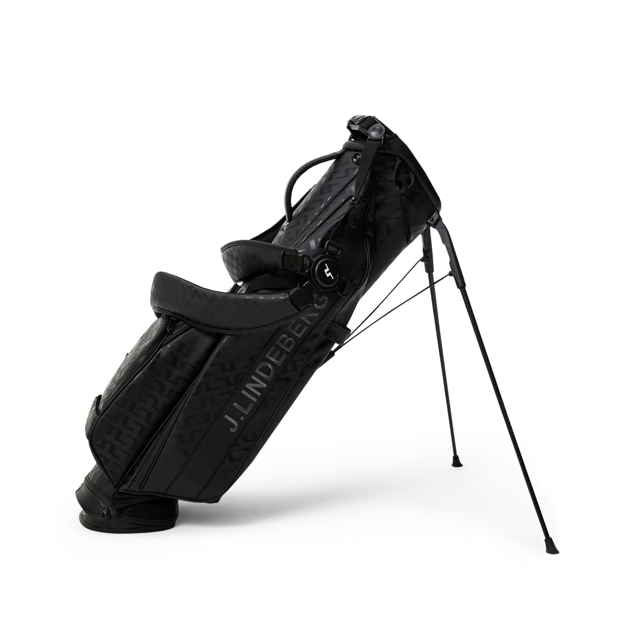 J.Lindeberg Golf Sunday Stand Bag SS25 Geo Jacquard Black W096