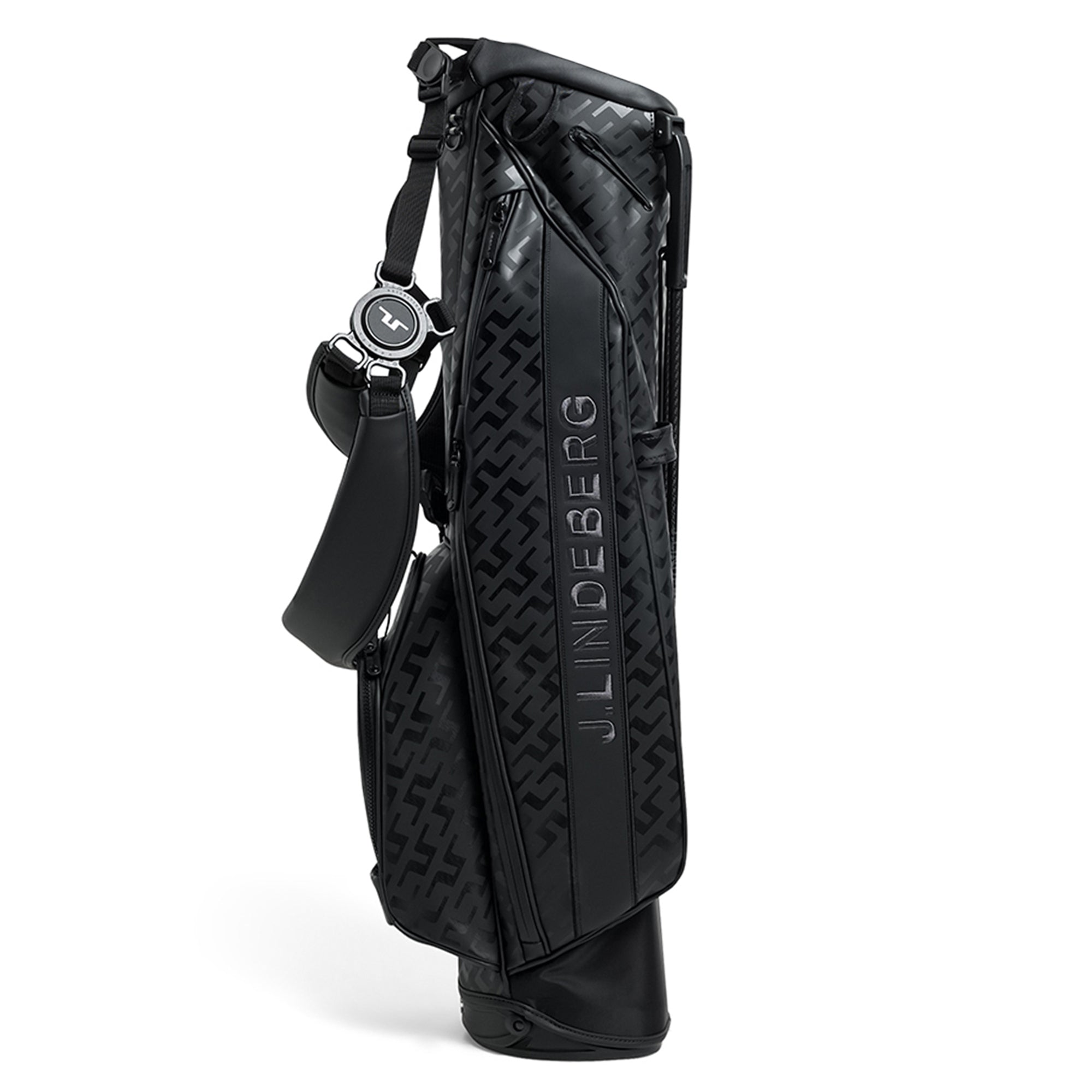 J.Lindeberg Golf Sunday Stand Bag SS25 Geo Jacquard Black W096