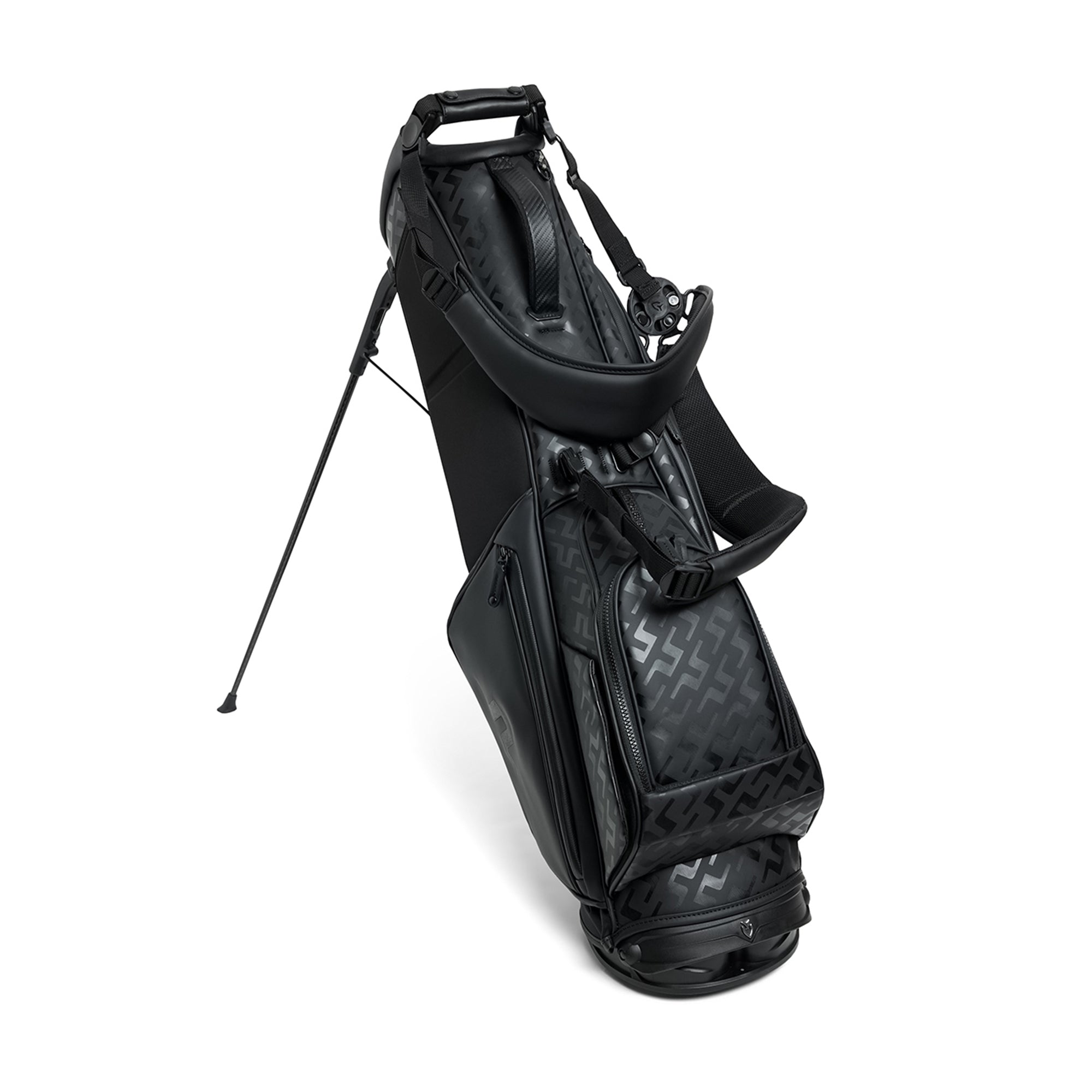J.Lindeberg Golf Sunday Stand Bag SS25 Geo Jacquard Black W096