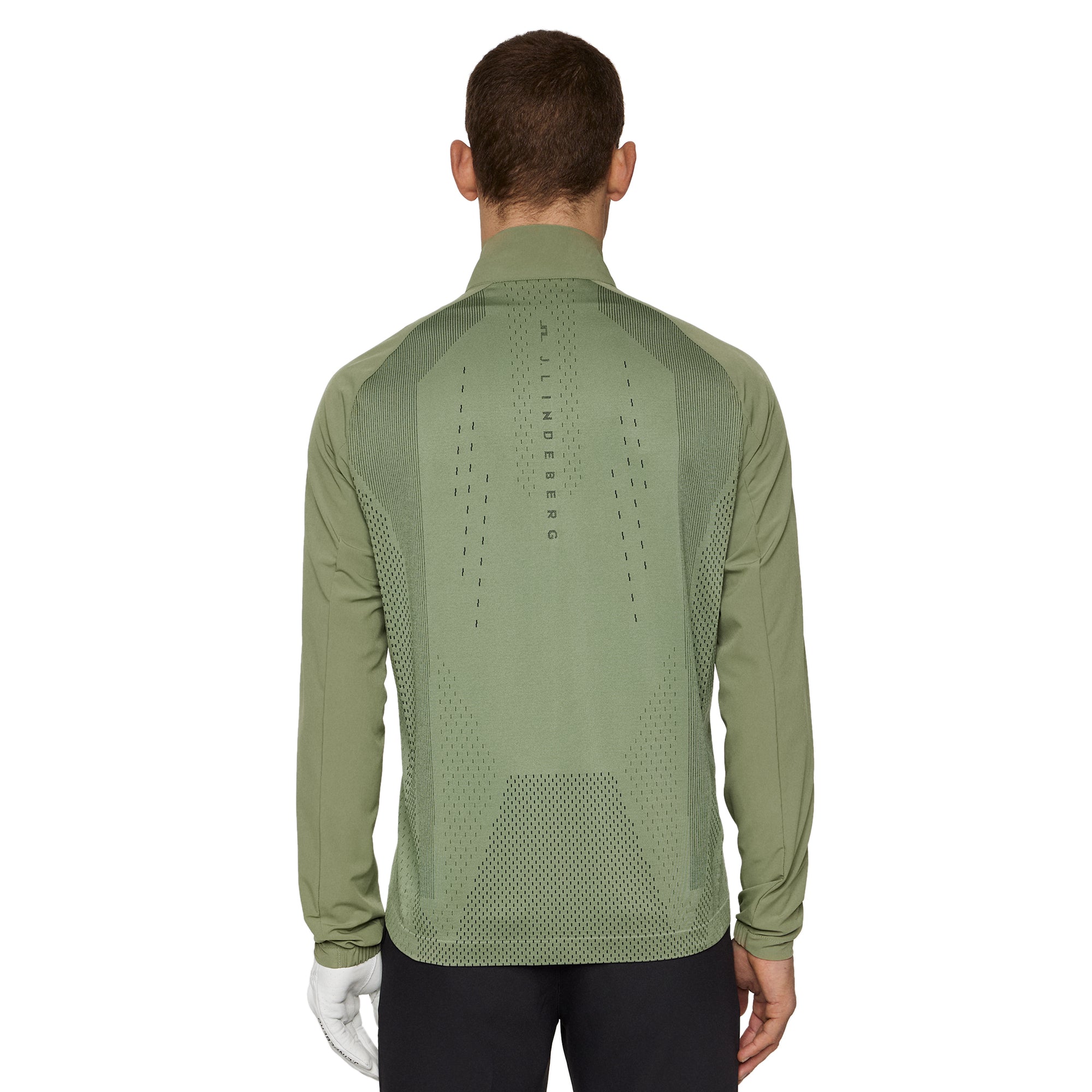 J.Lindeberg Golf Tech Hybrid Softshell Jacket SS25 - Oil Green M311 ...