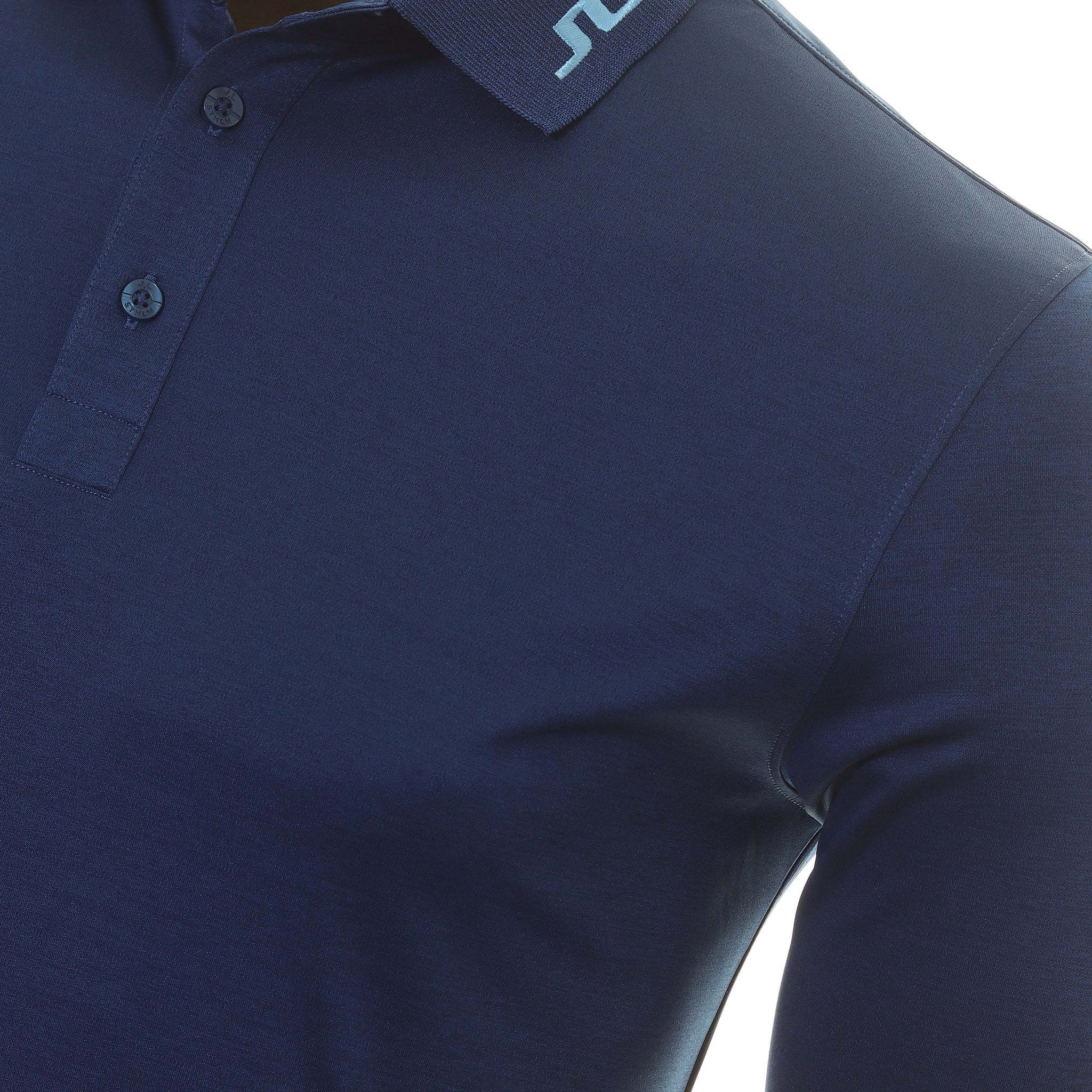 J.Lindeberg Golf Tour Tech Long Sleeve Polo Shirt GMJT08572 Estate Blue ...