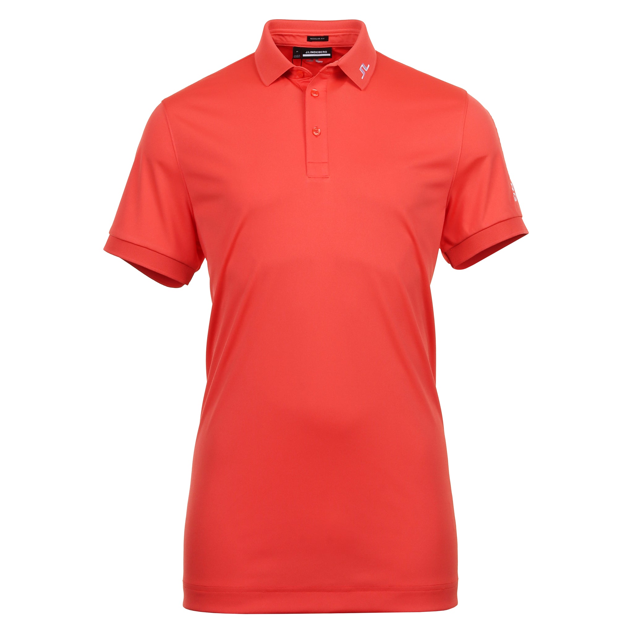 J.Lindeberg Golf Tour Tech Polo Shirt GMJT11232 Hot Coral G050 | Function18