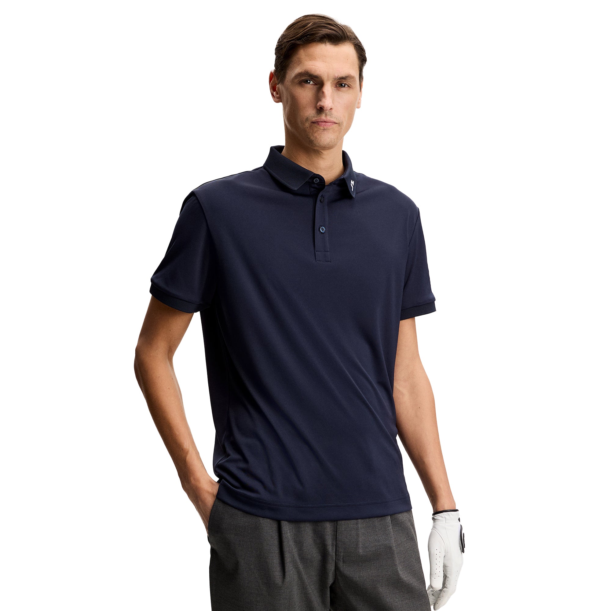 J.Lindeberg Golf Tour Tech Polo Shirt NOOS - Black 9999