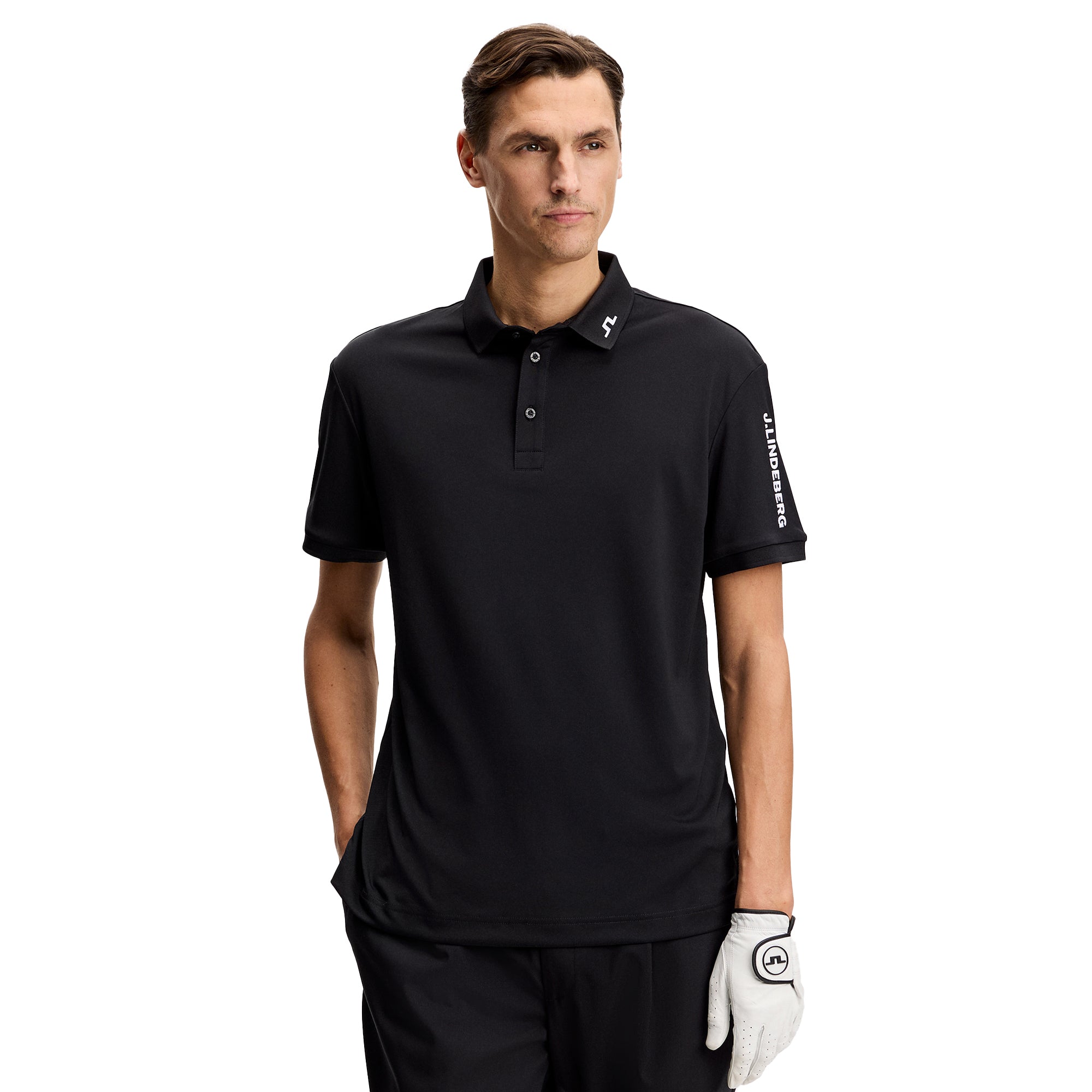 J.Lindeberg Golf Tour Tech Polo Shirt SS26 - Moonbeam U029