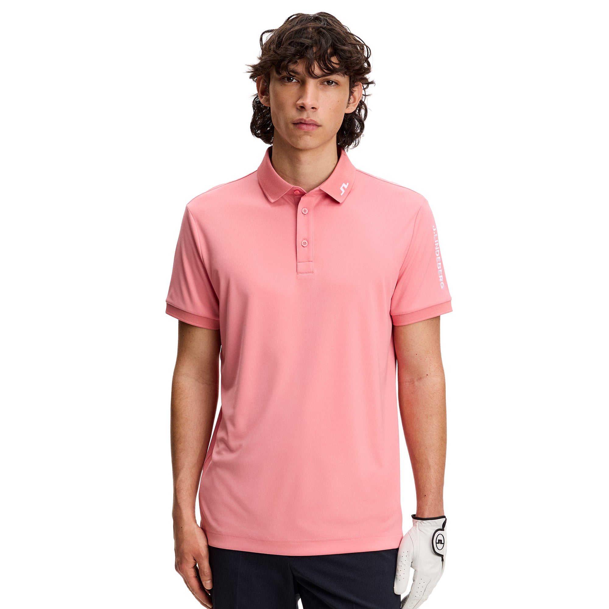 J.Lindeberg Golf Tour Tech Polo Shirt SS26 - Sky Light O576
