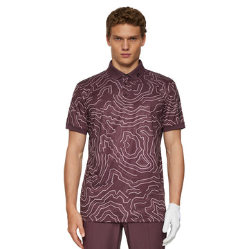 J.Lindeberg Golf Tour Tech Print Polo Shirt FW25