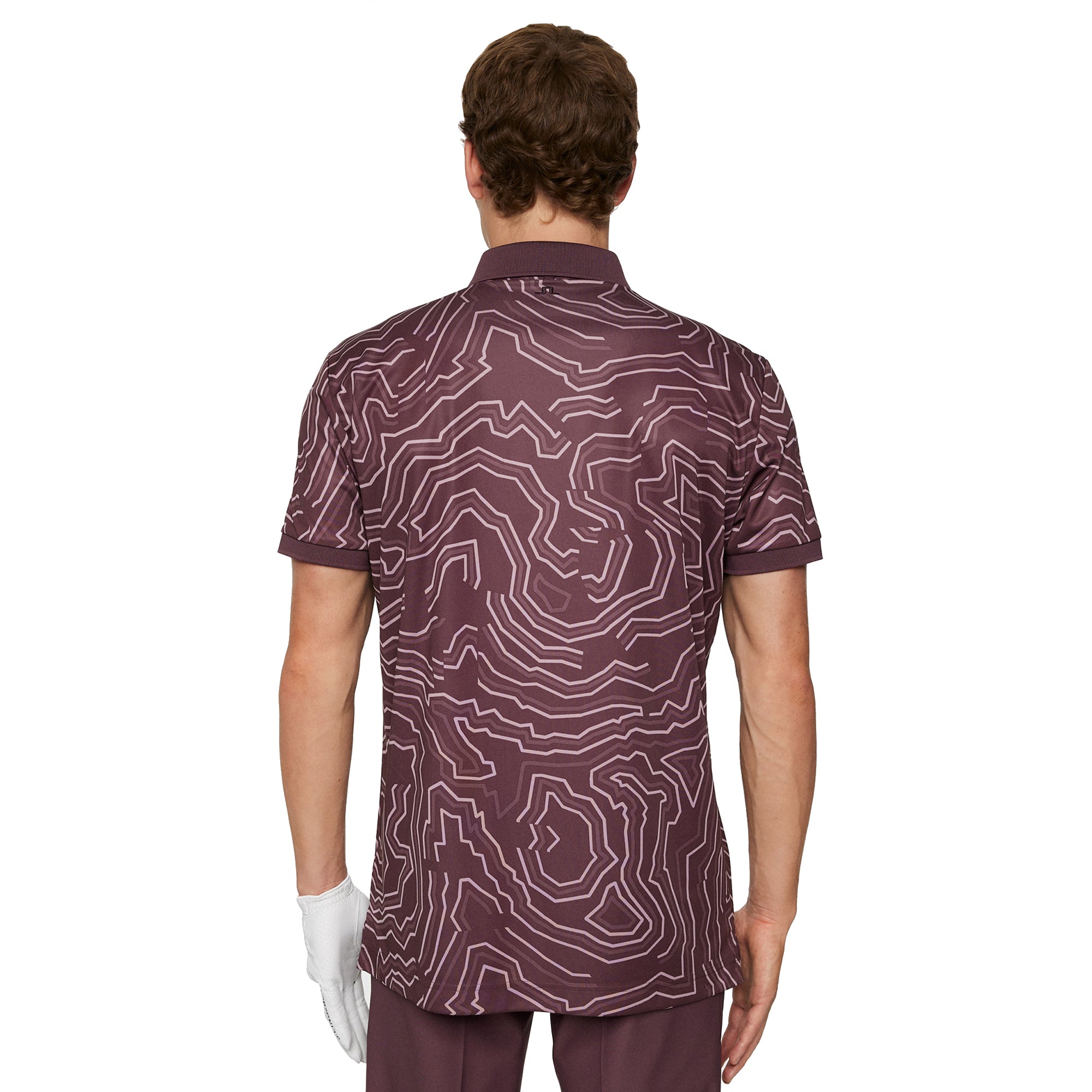 J.Lindeberg Golf Tour Tech Print Polo Shirt FW25