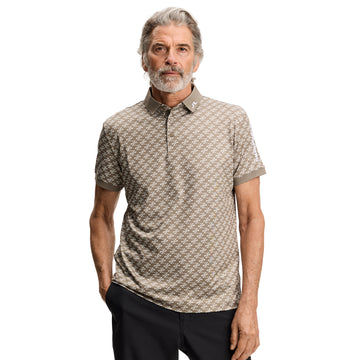 J.Lindeberg Golf Tour Tech Print Polo Shirt