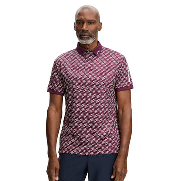 J.Lindeberg Golf Tour Tech Print Polo Shirt